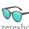 Fashion sunglasses with mirror surface, teal color